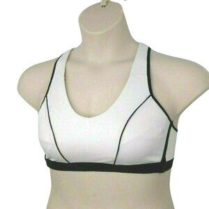 Marika Miracles Bra Racer Back Sports Wire Free Size 24 White NEW 3XL